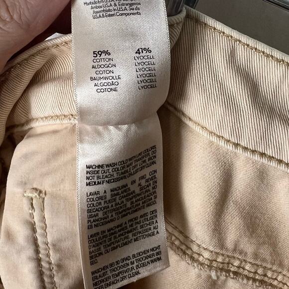 Mother Cotton The Curbside Ankle Pants Pants Dawn Beige 26 - Picture 7 of 8